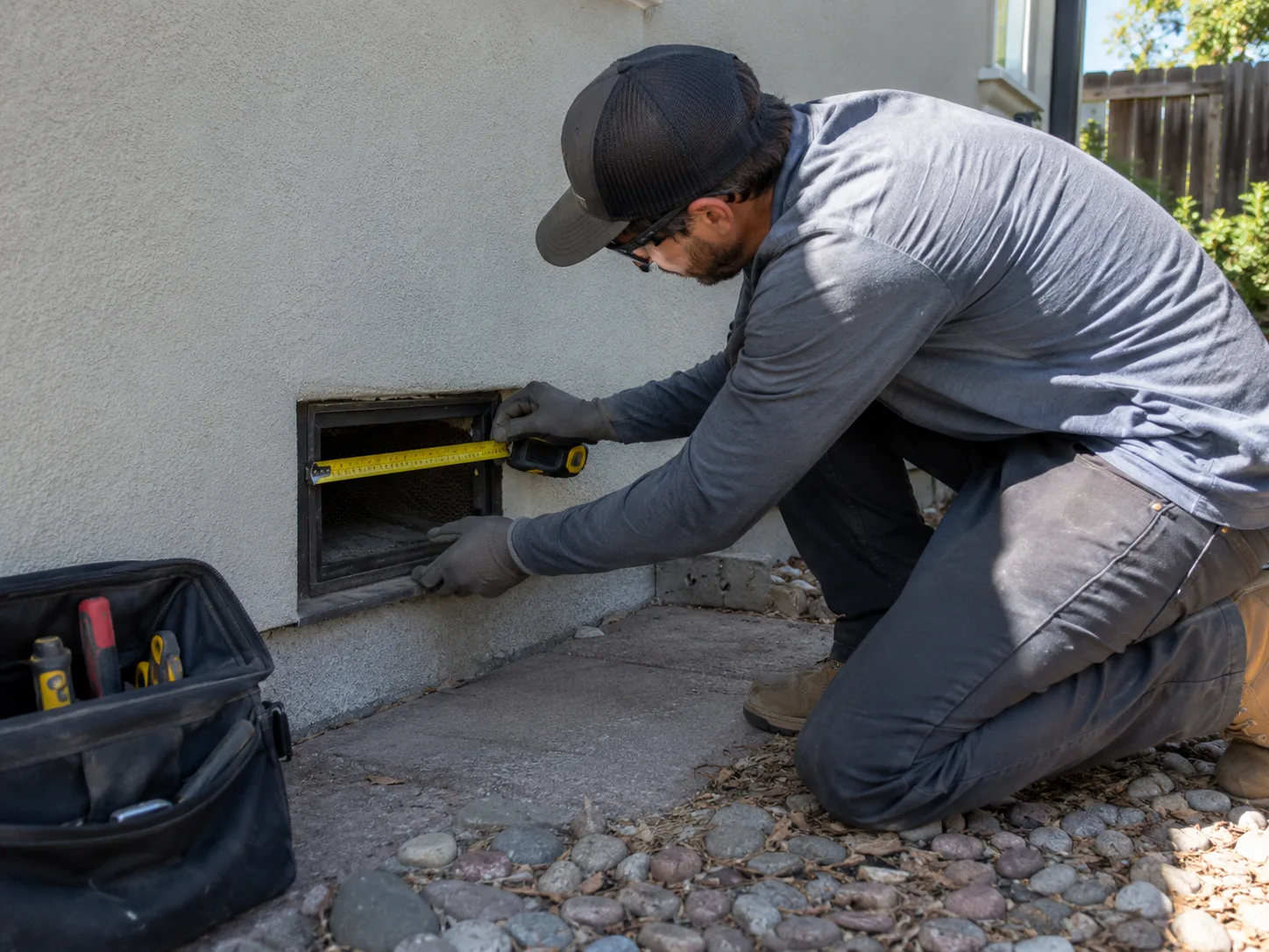 RF1 crew member documenting wildfire mitigation details